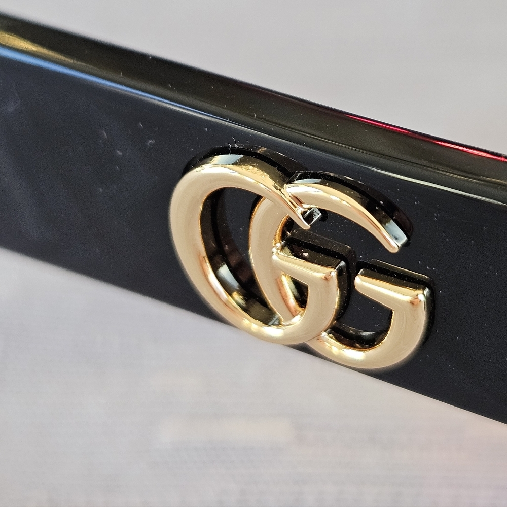 Gucci Black Frame Cat Eye Sunglasses NWOT - Picture 2 of 6